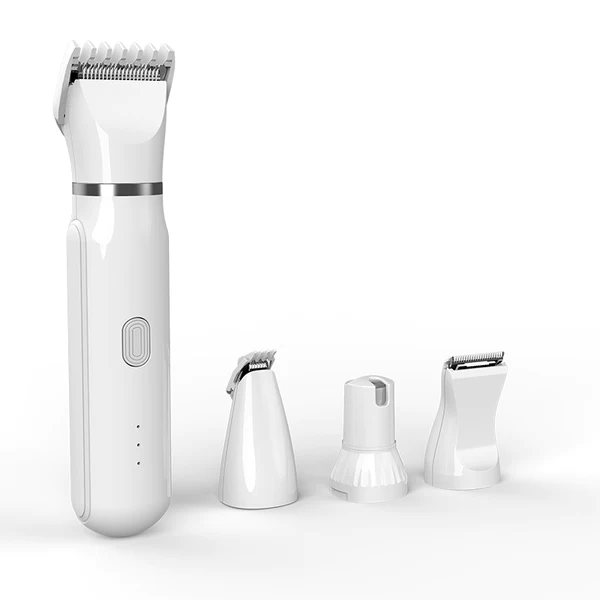 4-in-1 Electric Pet Grooming Kit Clippers with 4 Interchangeable Blades